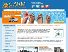 Tablet Screenshot of cancunandrivieramaya.com